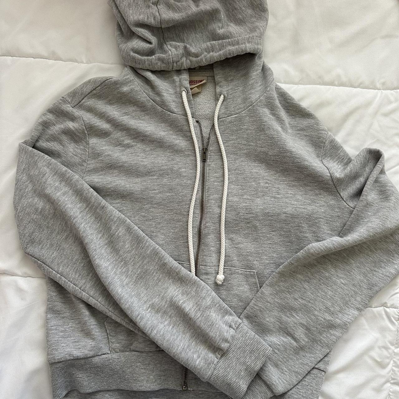 Divided zip up online hoodie