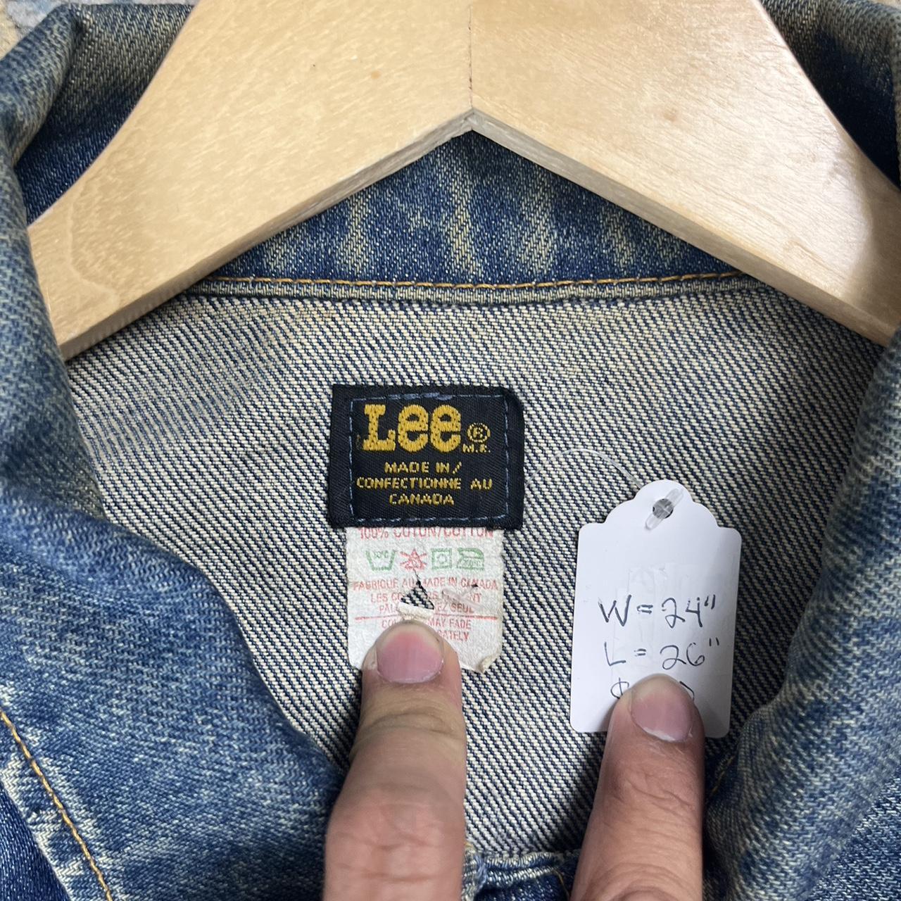 Vintage 80s Lee Denim Jacket Made in Canada W24” L26” - Depop