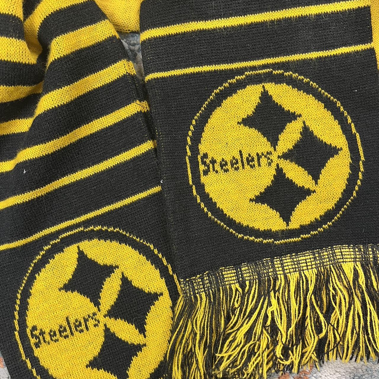 Vintage Y2K Blockcore Steelers Scarf Depop