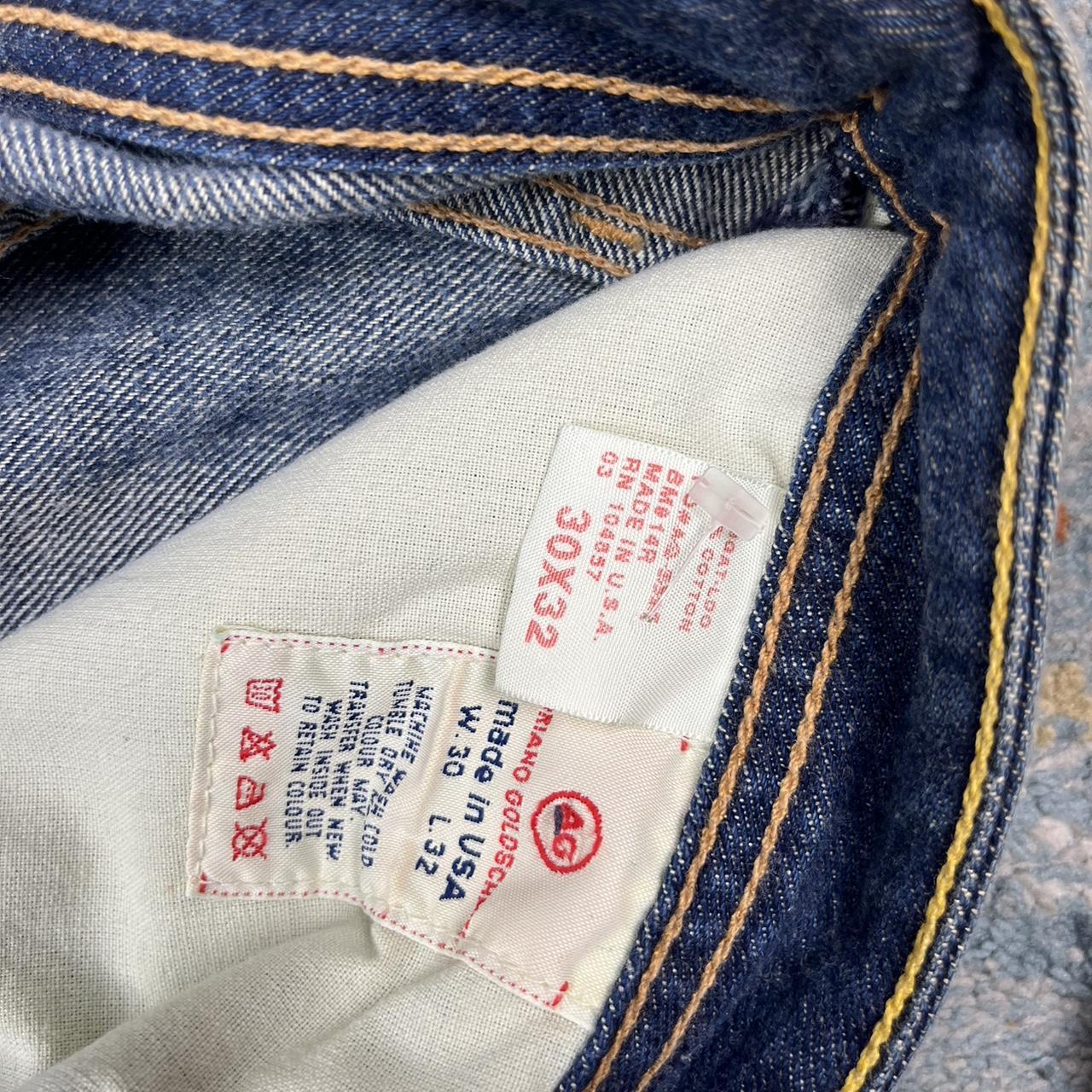 Vintage 90s Flared Jeans Made in USA 30”x32” I... - Depop