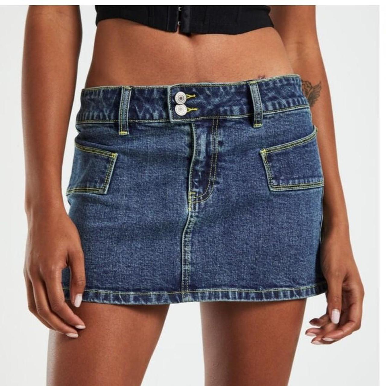 Neon hart mid rise denim skirt brand new! RRP 75.... Depop