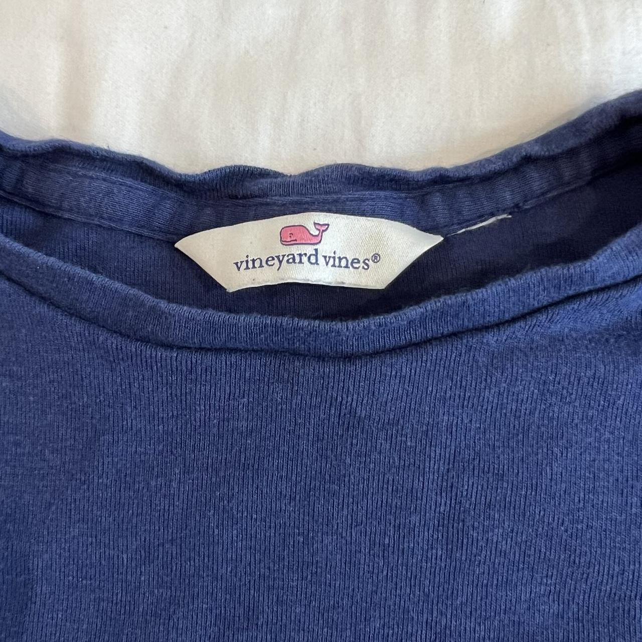 Vineyard Vines Blue/Yellow T-Shirt with shirt - Depop