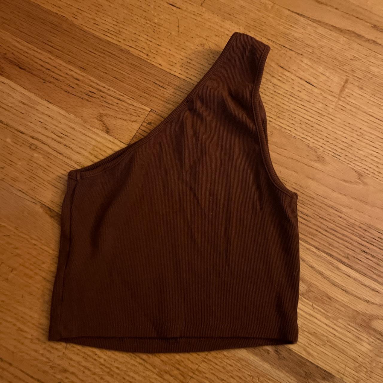 Brown Zara crop top Super cute top for a night out‼️... Depop