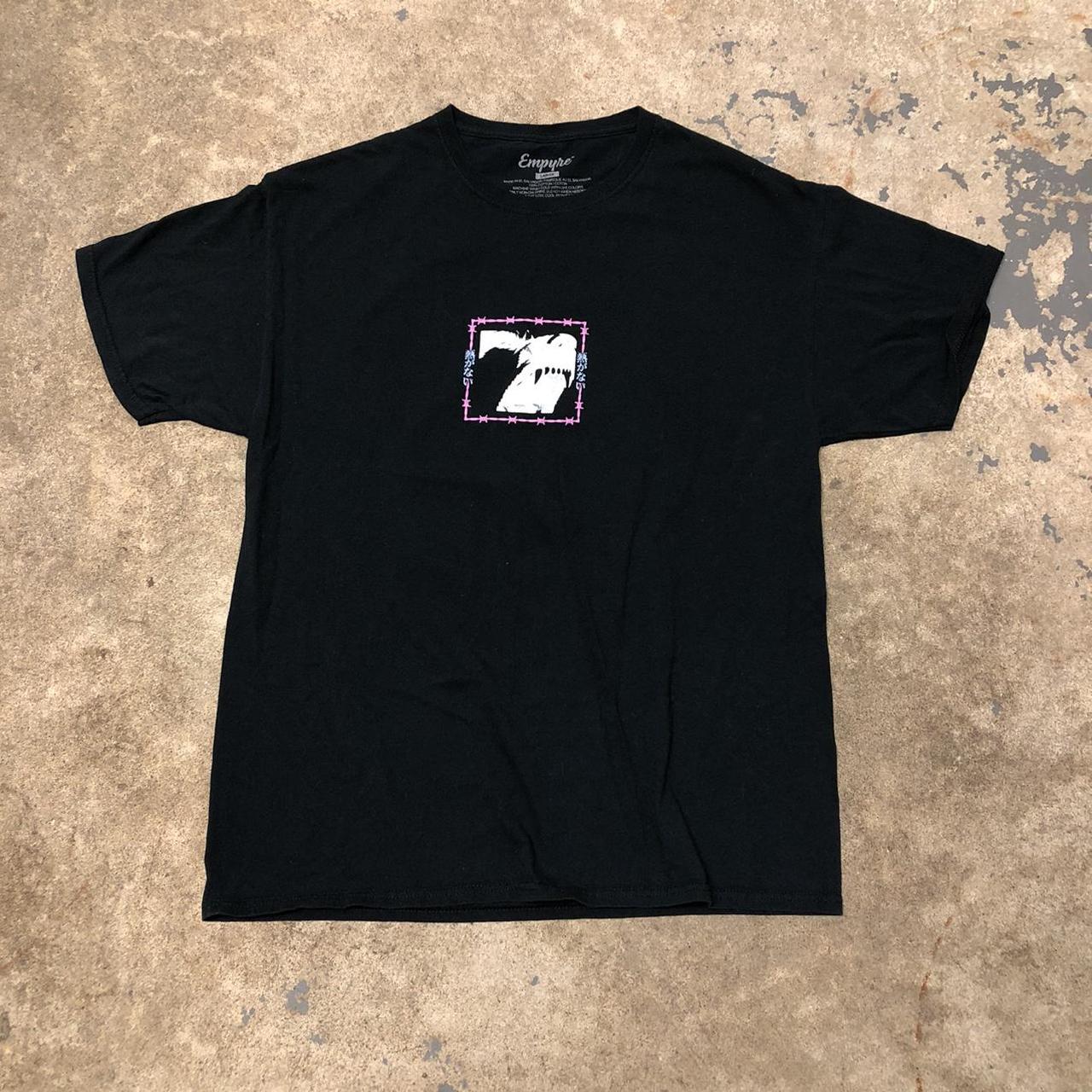 Empyre Men's Black and Purple T-shirt | Depop