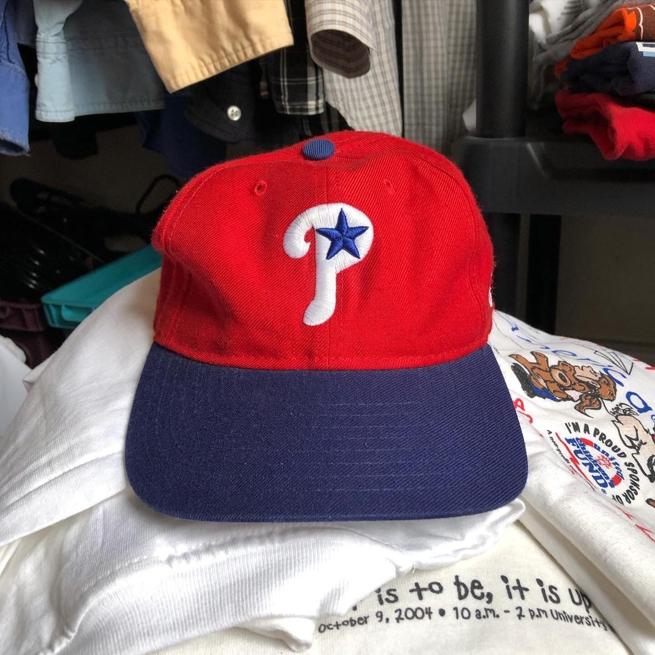 Vintage 90s Philadelphia Phillies MLB Strapback Hat Baseball 