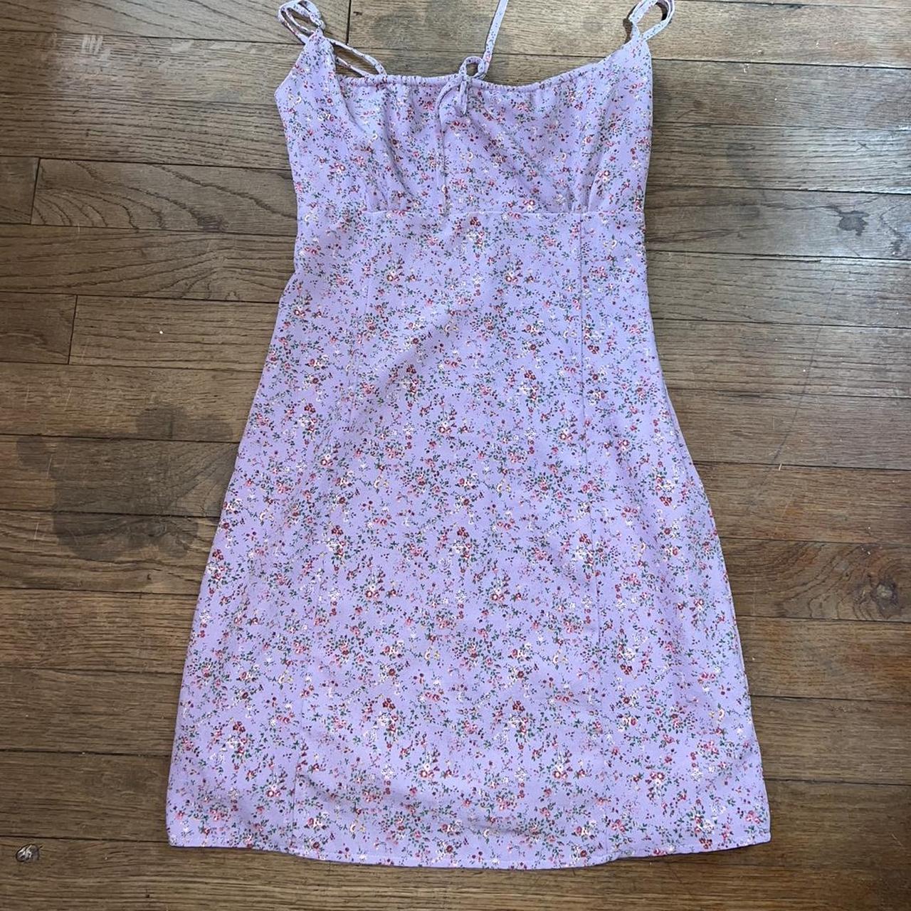 Brandy Melville purple floral dress Depop