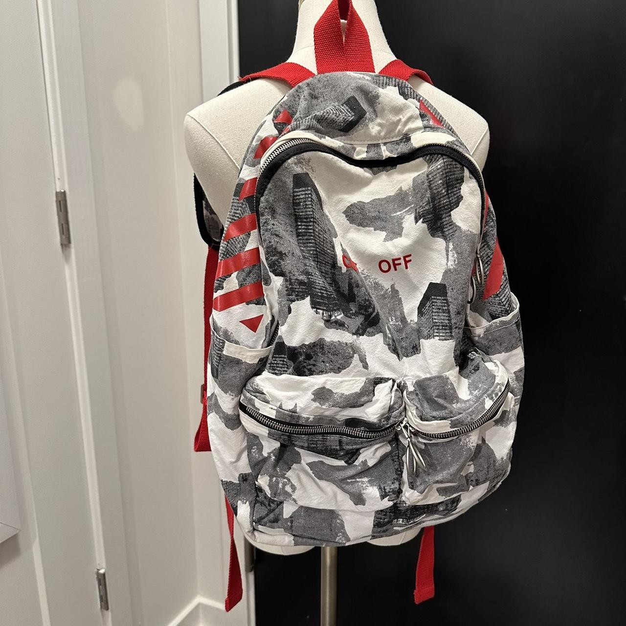 Off White Camo Backpack