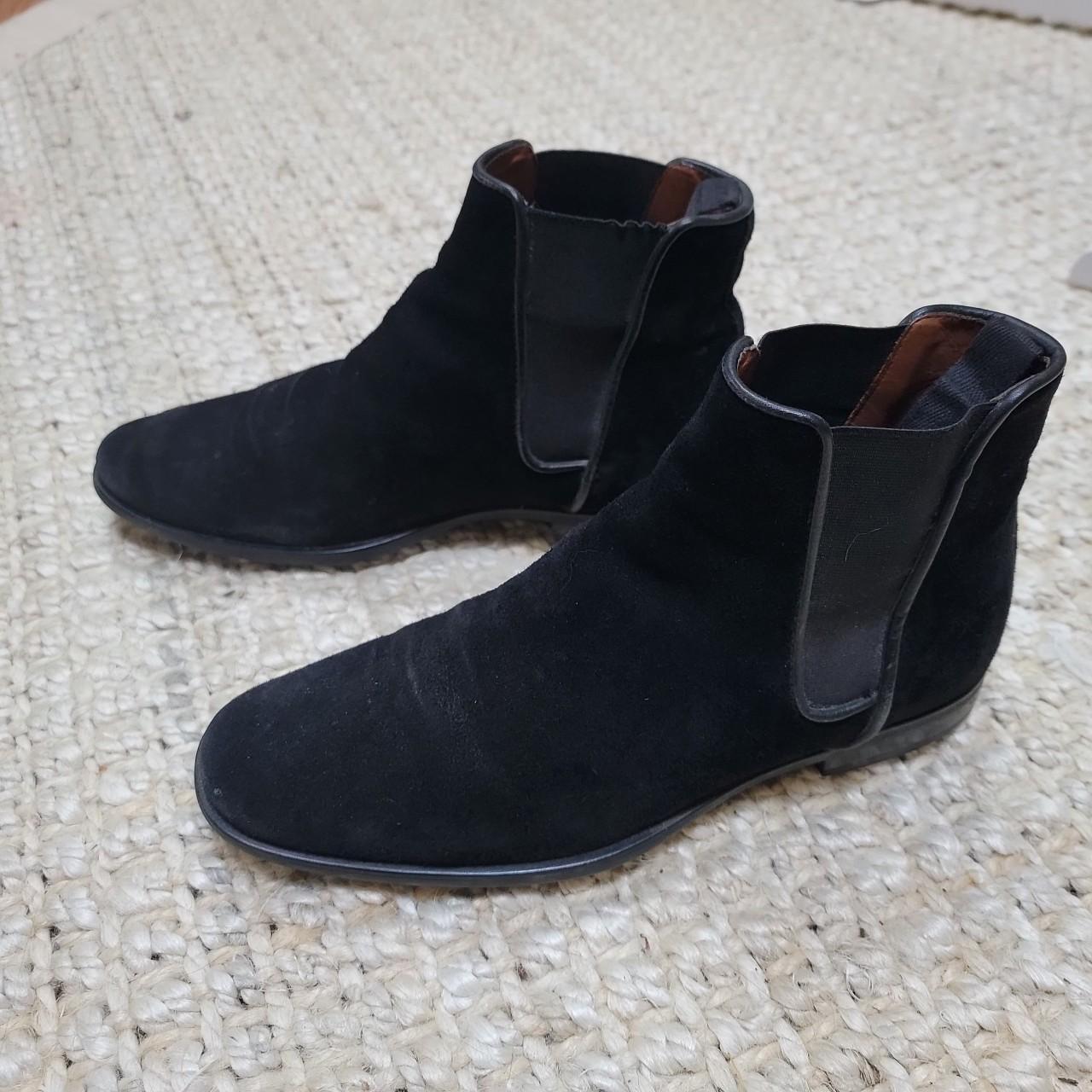 450 Aquatalia Adrian black Suede chelsea Boot Depop