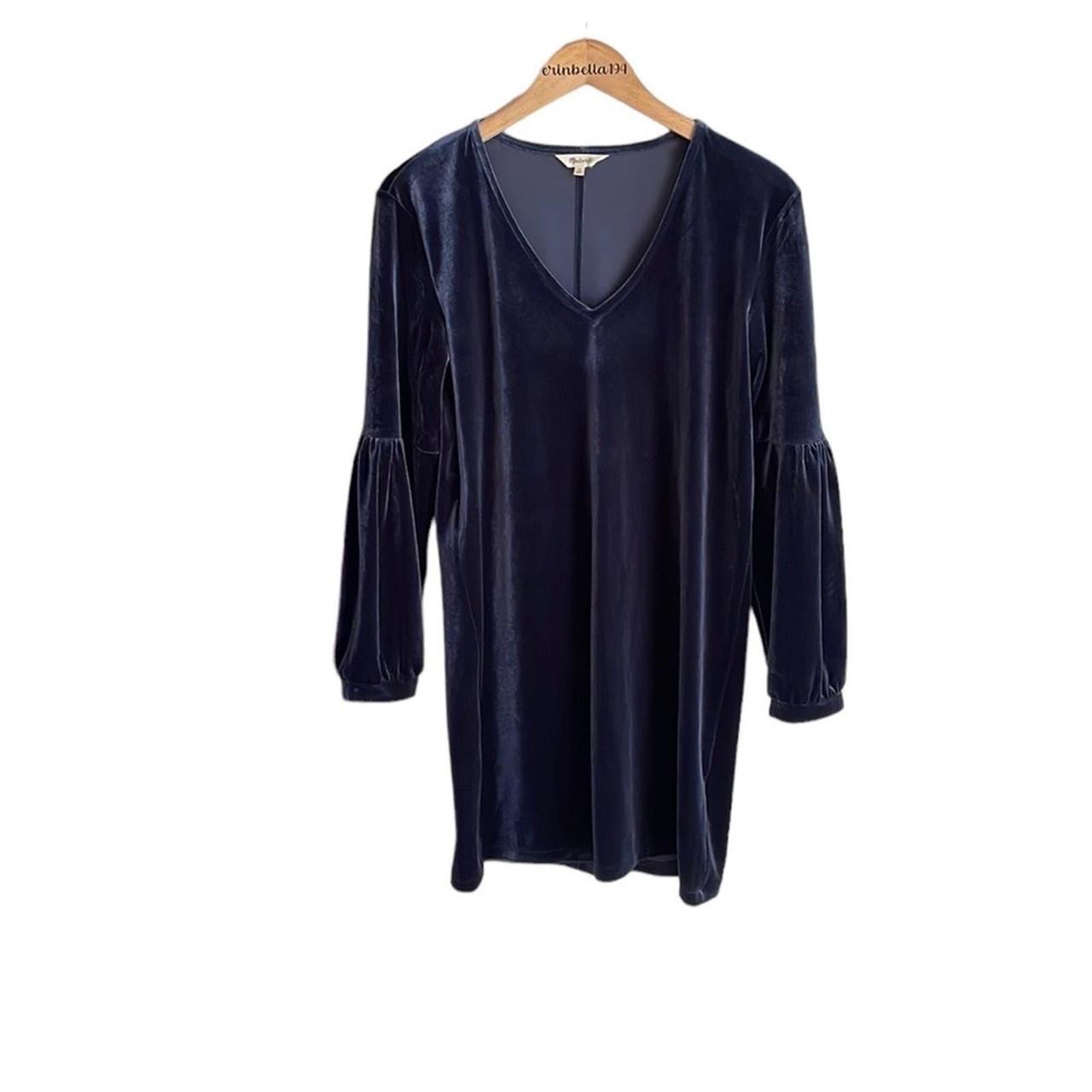 Madewell balloon sale sleeve velvet dress