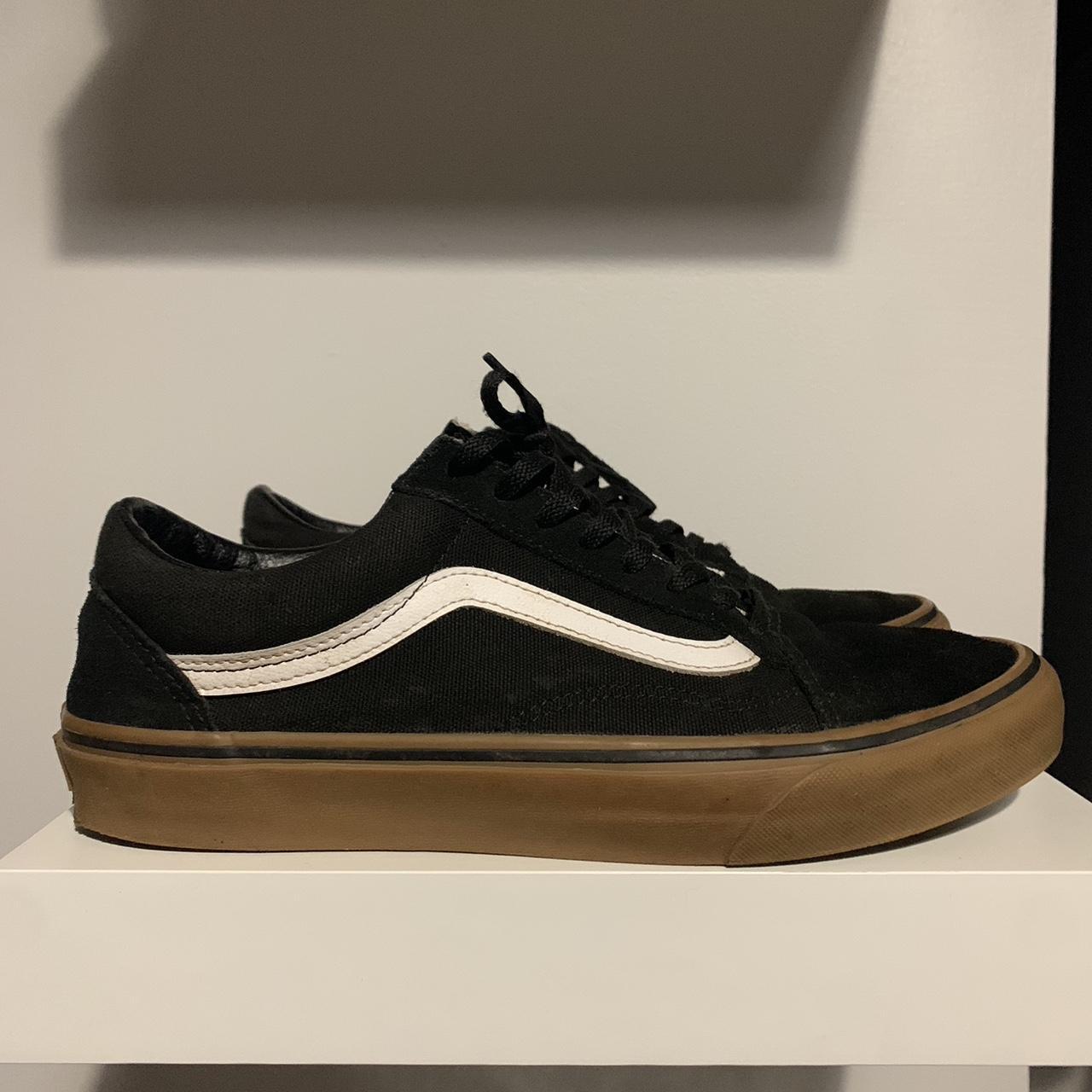 Vans Men's Black and Brown Trainers Depop