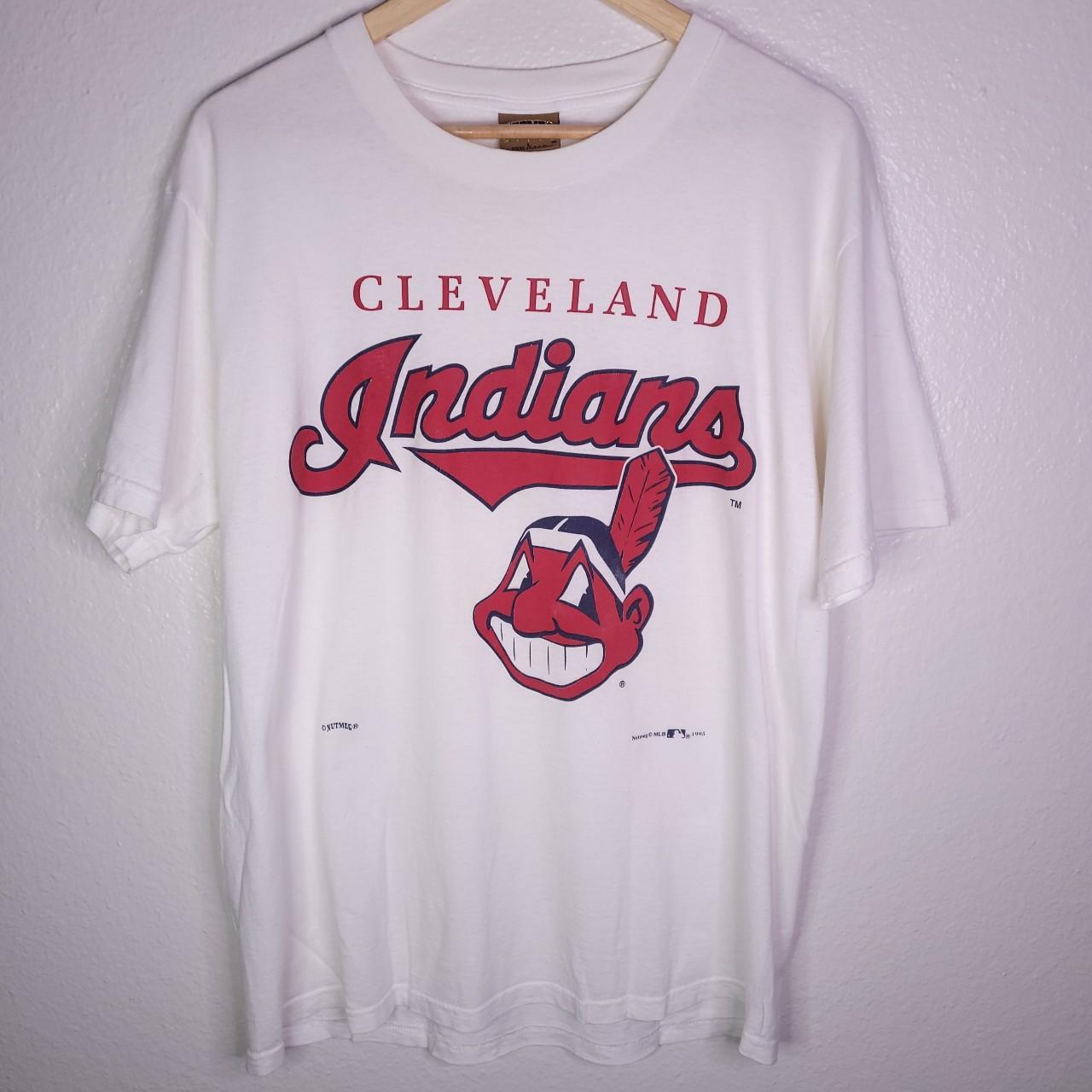 Vintage 90s T-shirt CLEVELAND INDIANS Mlb Baseball Chief Tee 