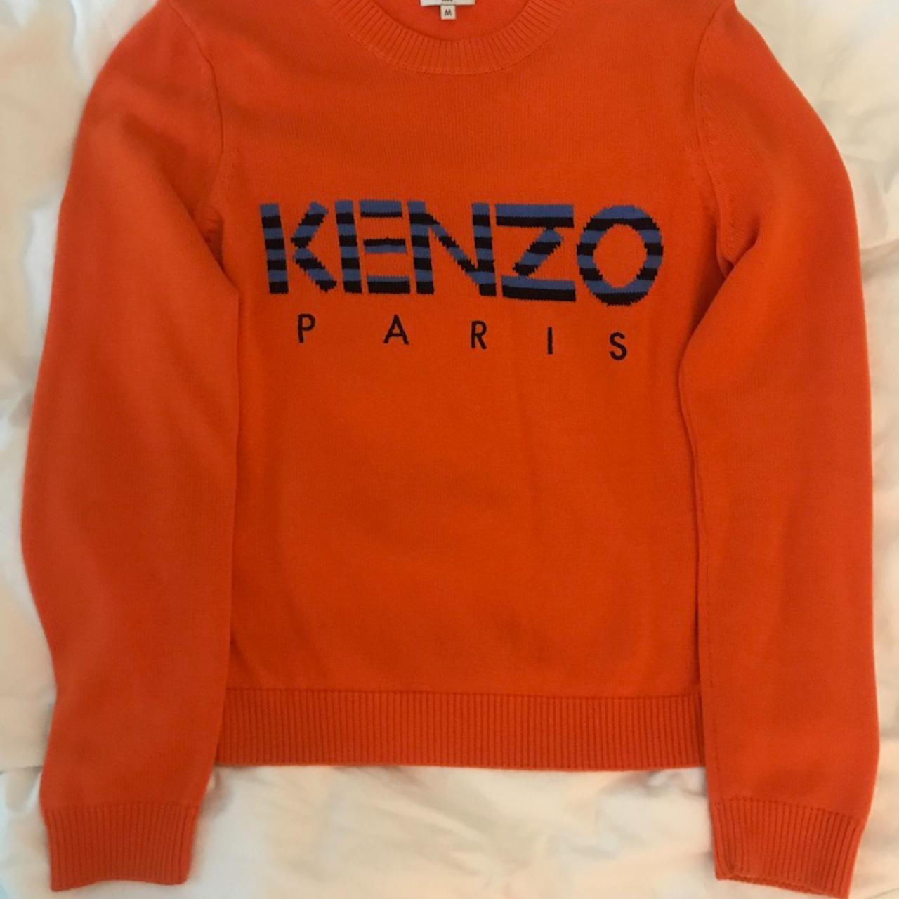 Kenzo Women's Orange Jumper | Depop