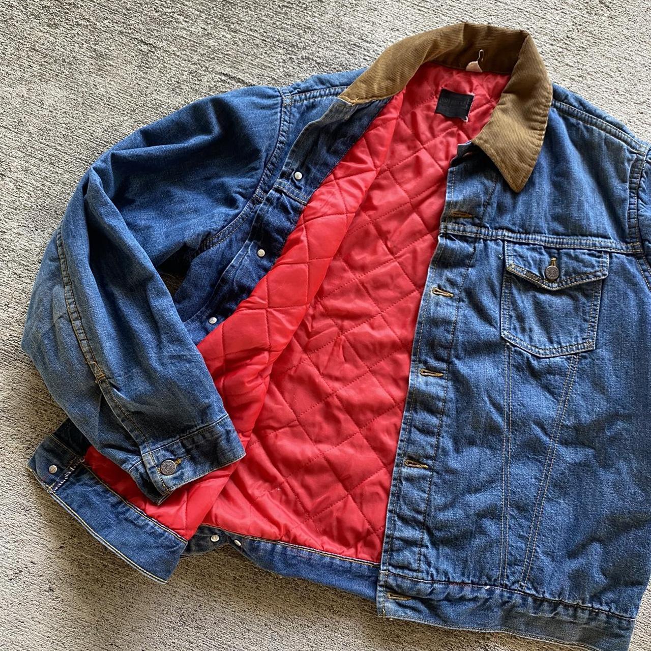 Vintage 60's/70's Lined Denim Trucker Jacket Faded - Depop