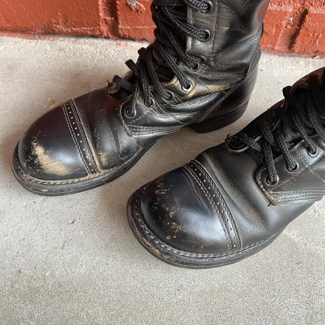 Vintage 60s Corcoran Brand of Quality Black Leather | Depop