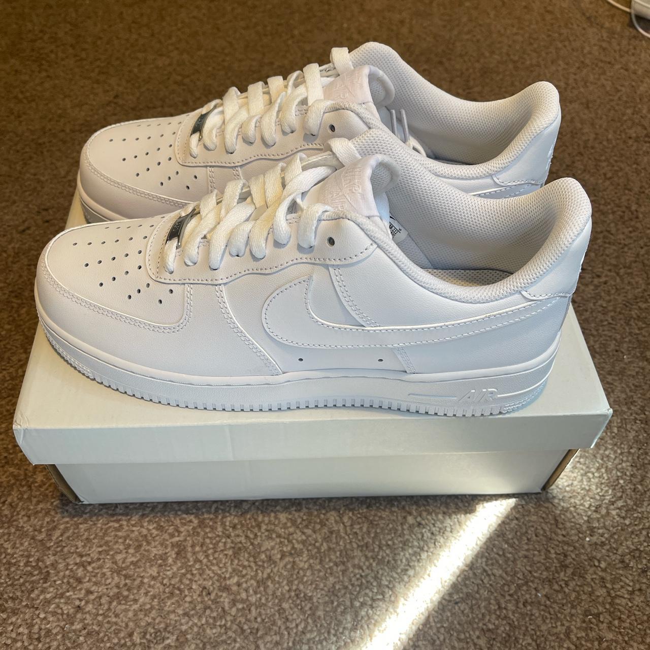 Nike Air Force 1 Triple White Below Retail ️ 7 Pairs... - Depop