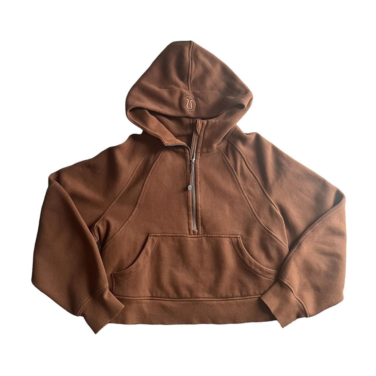 Lululemon Scuba oversized half zip Hoodie roasted hot brown