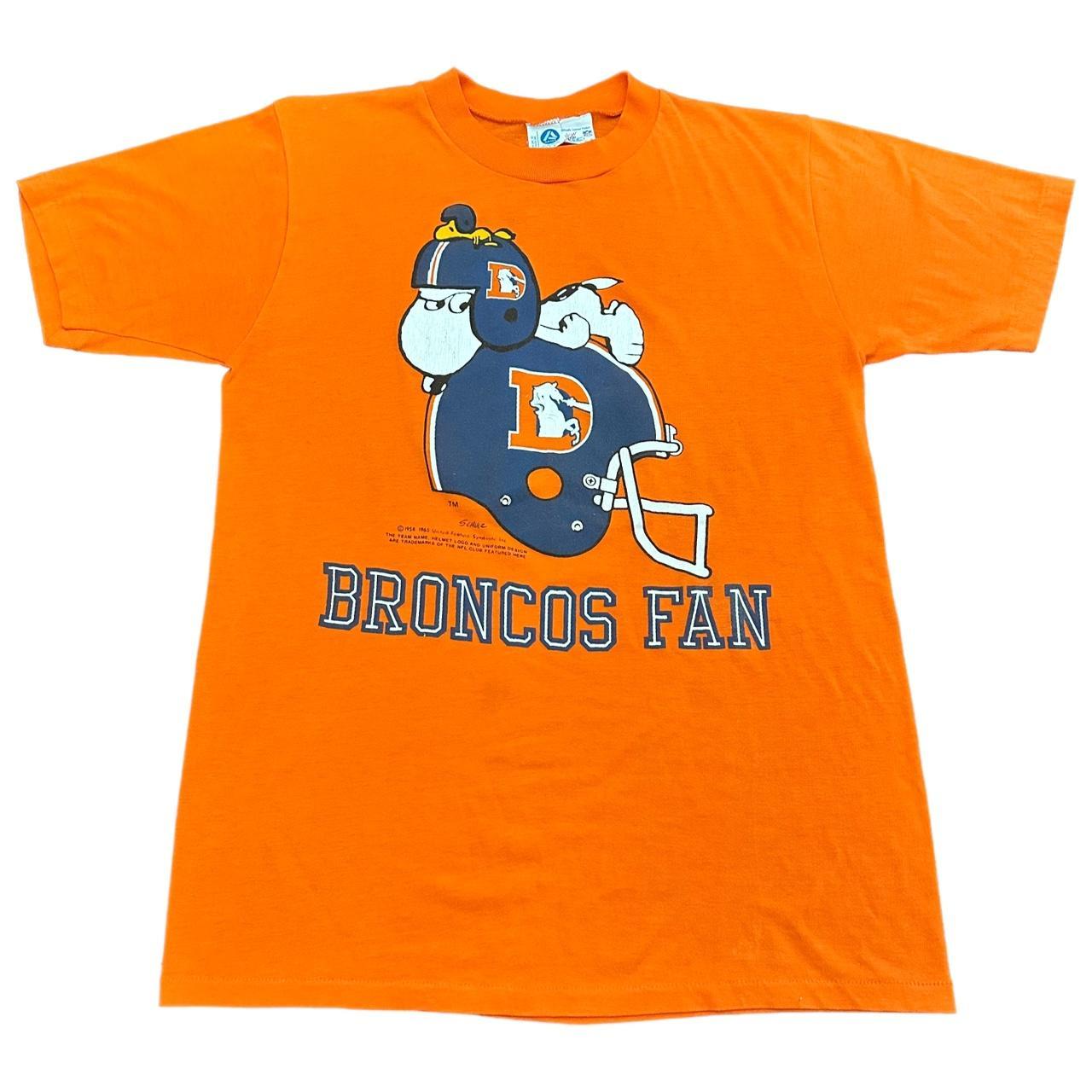 Denver BRONCOS Vintage 1970s 80s T-shirt Blue & Orange Vintage