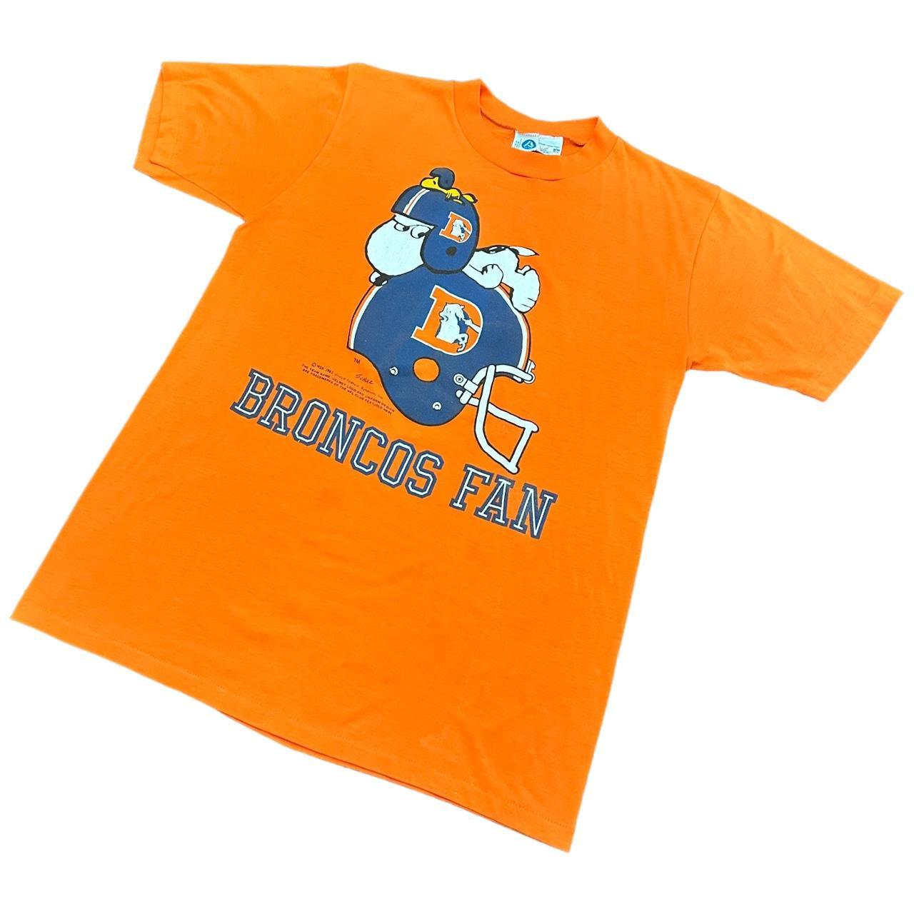 Denver BRONCOS Vintage 1970s 80s T-shirt Blue & Orange Vintage 