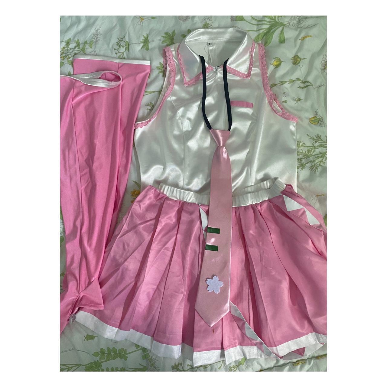 Sakura Hatsune Miku Cosplay! Size Large (refer to... - Depop