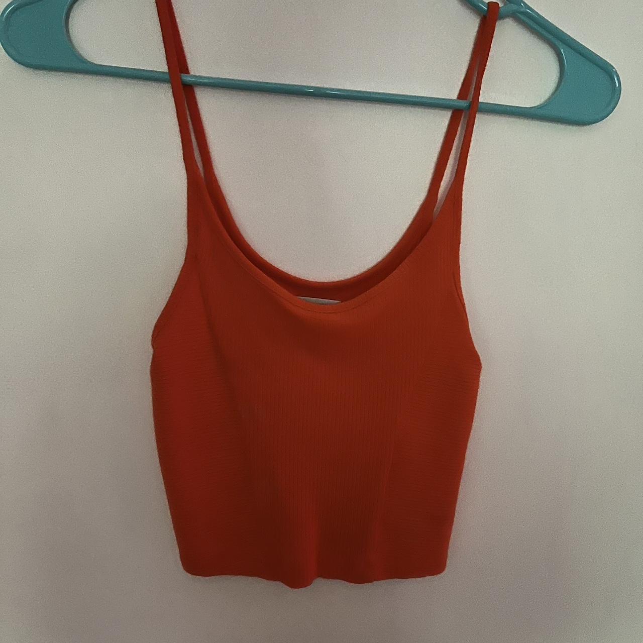 Urban Outfitters Women's Orange Vest Depop