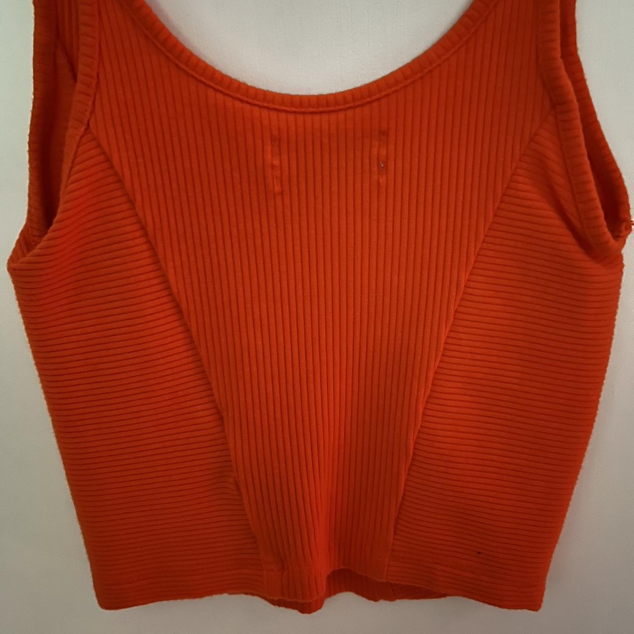 Urban Outfitters Women's Orange Vest Depop