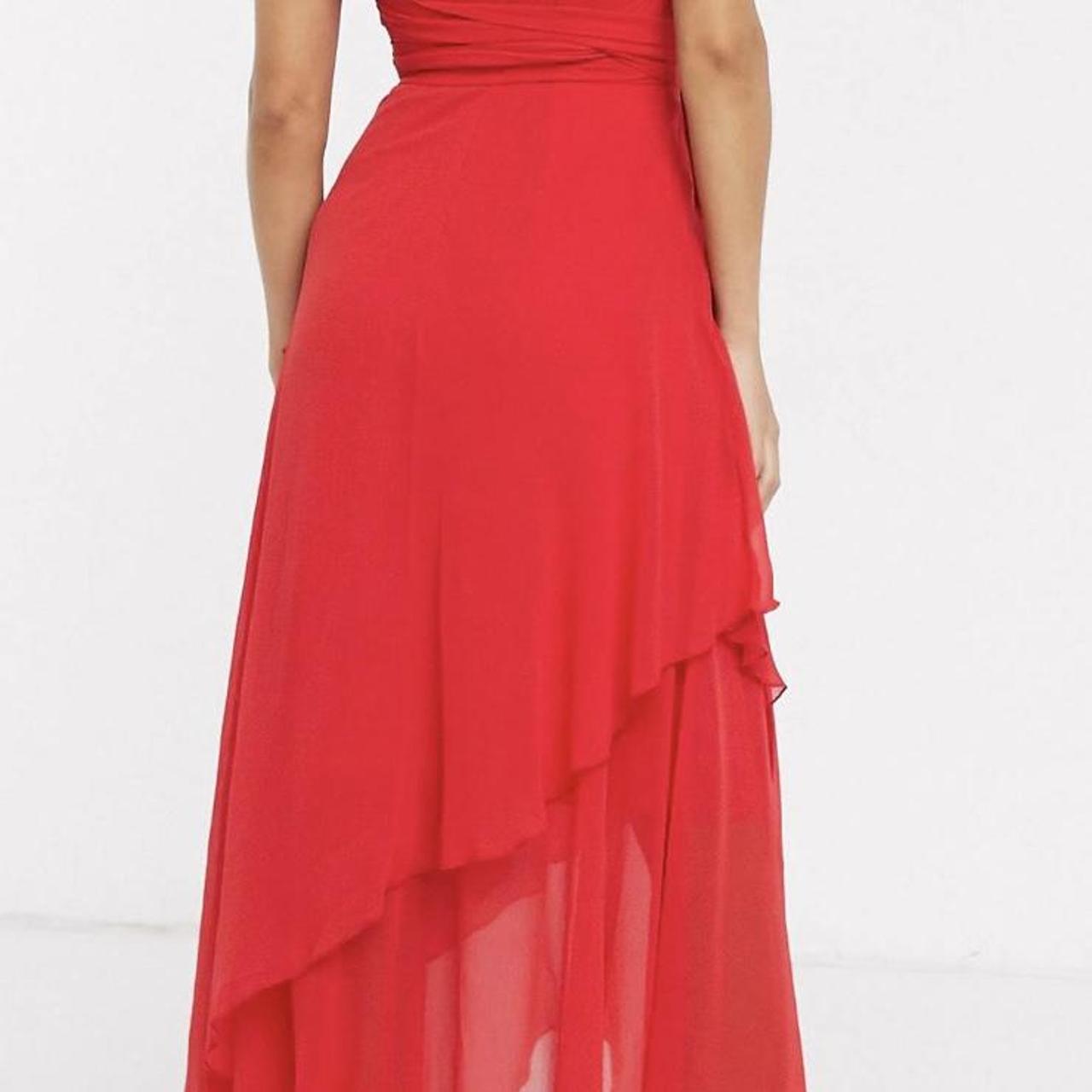 ASOS Women's Red Dress Depop