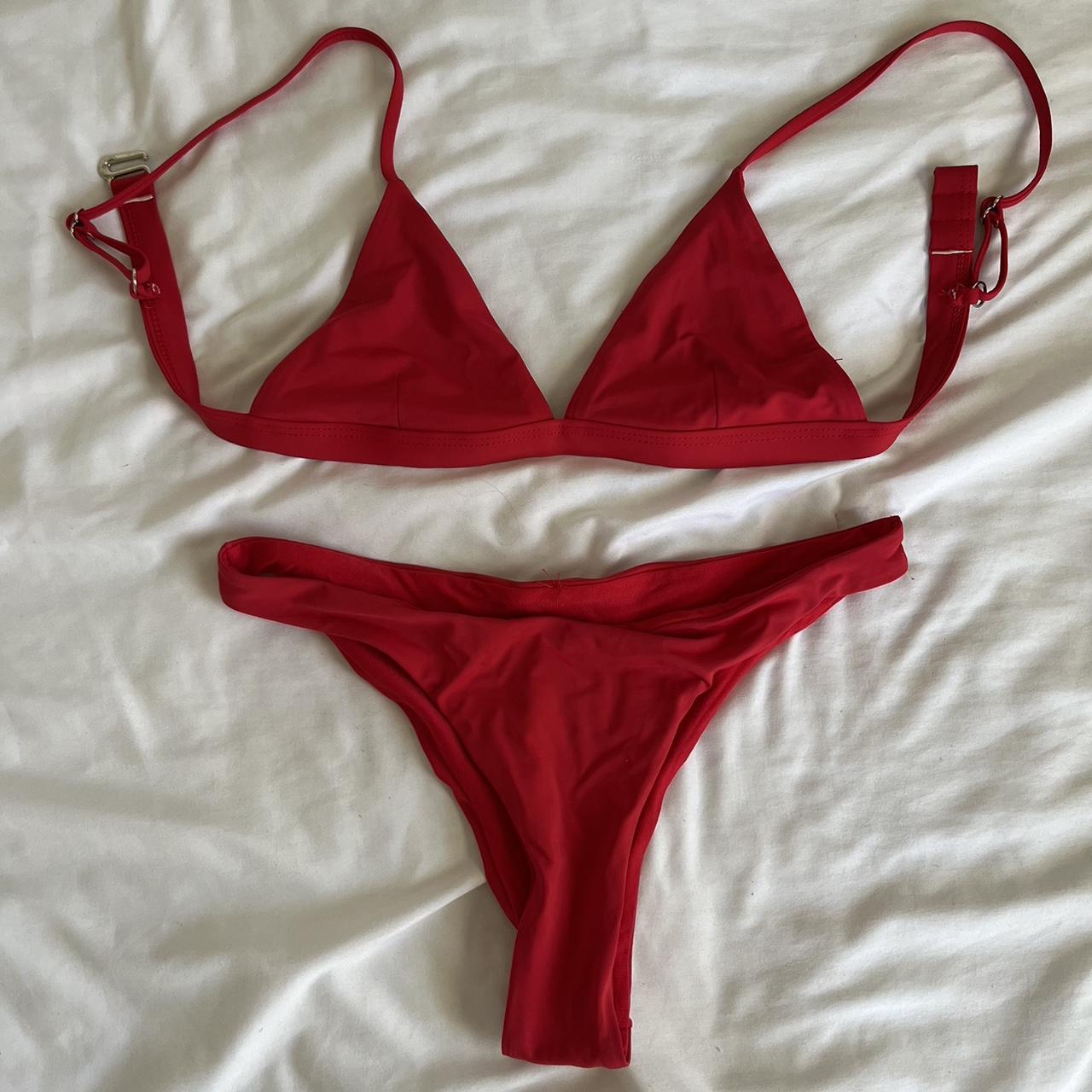pacsun red bikini! size XS top and bottom... Depop