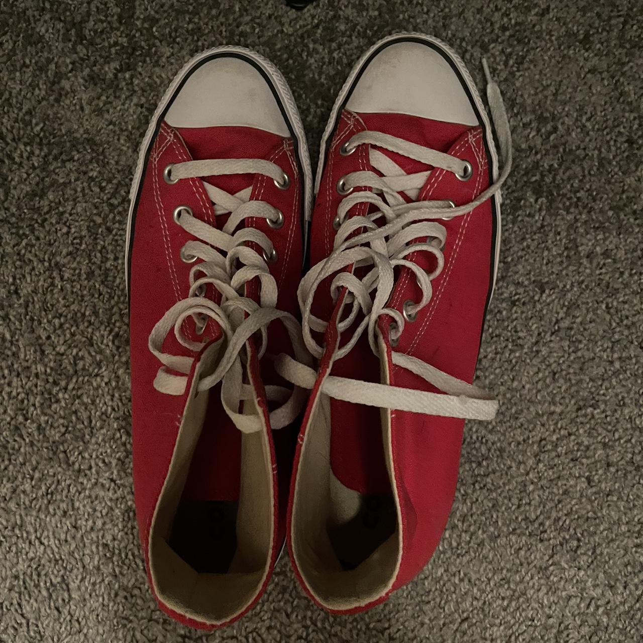 red high top converse - Depop