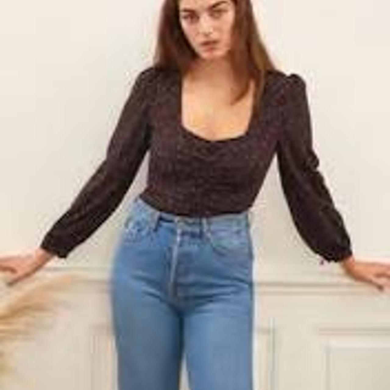 ROUJE MAGGIE TOP-LIBERTY COVEN BLEU It's a beautiful | Depop