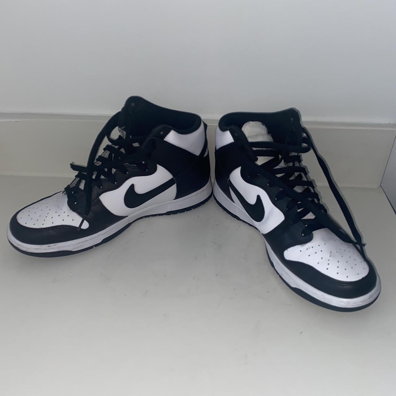 Nike dunk highs panda Lightly worn - Depop