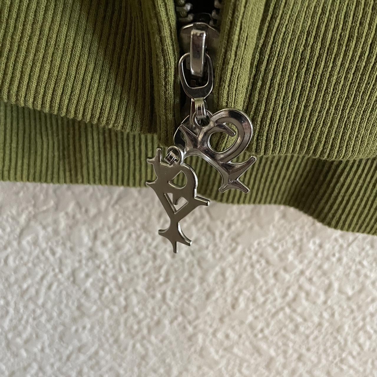 Olive punkandyo zip up hoodie Size L (true to | Depop