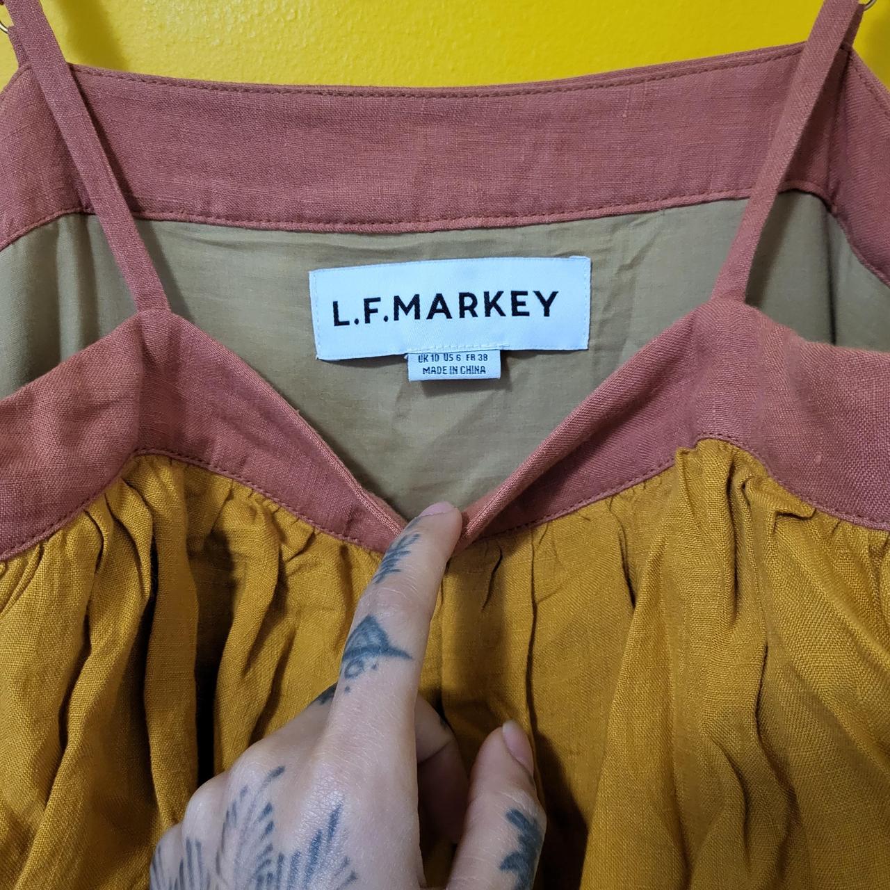 LF Markey  Women's Brown and Khaki Dress (4)