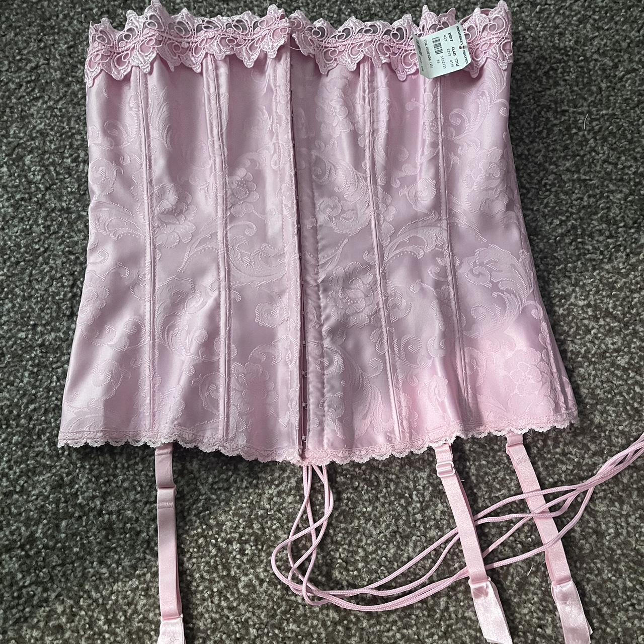 Frederick's of Hollywood Women's Pink Corset | Depop