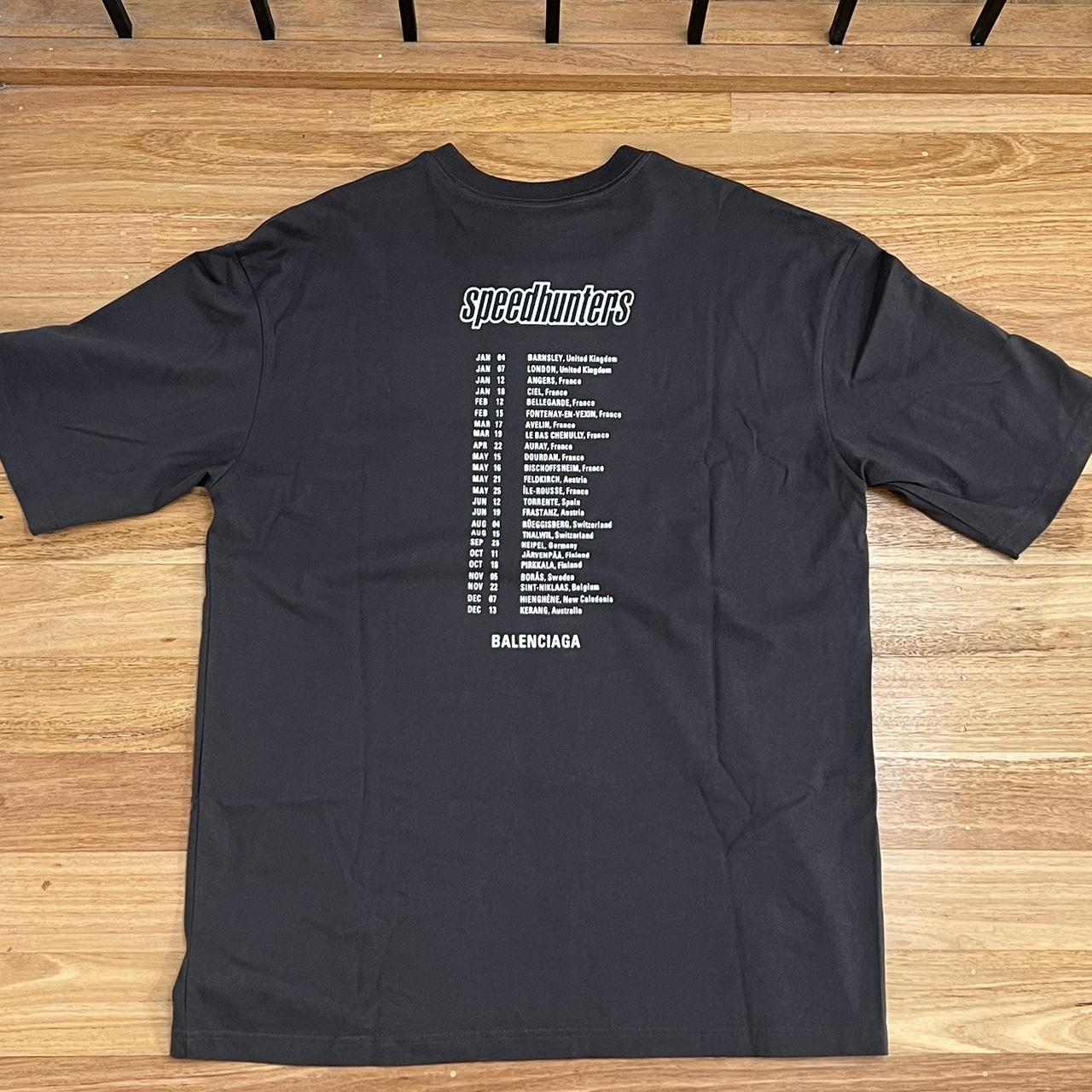 BALENCIAGA Speed Hunters Tシャツ Balenciaga Speed hunter logo T-shirt Oversized TEE LAVE NOIR