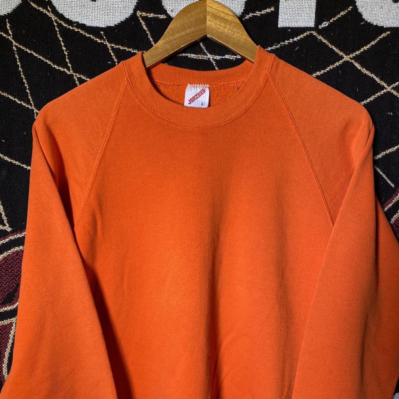 Jerzees Men's Orange Sweatshirt | Depop