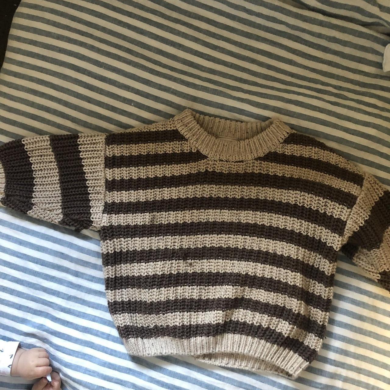 Our folk knit jumper small pull size 3 oversized fit - Depop