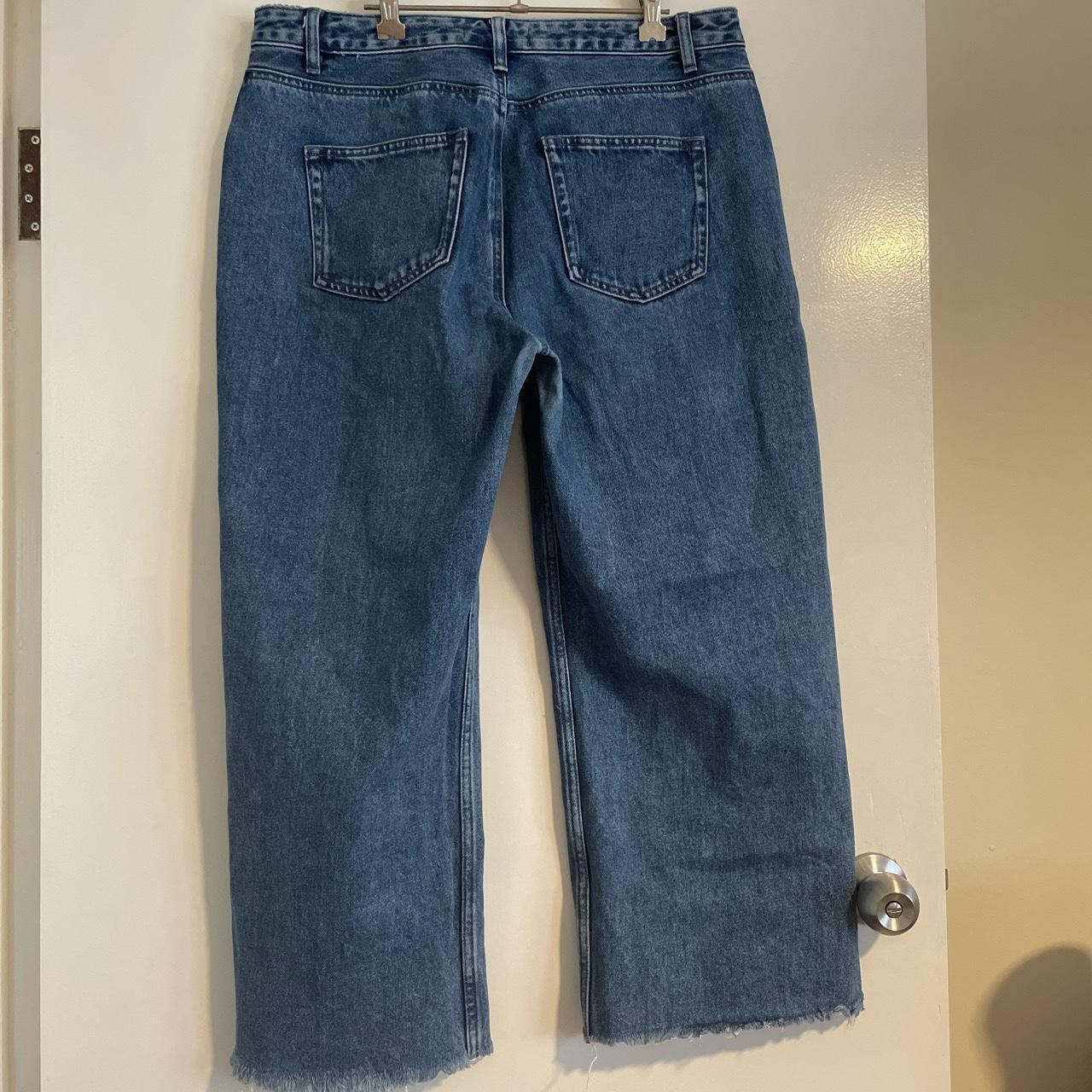 Assembly Label size 16, mid rise medium blue jeans.... - Depop