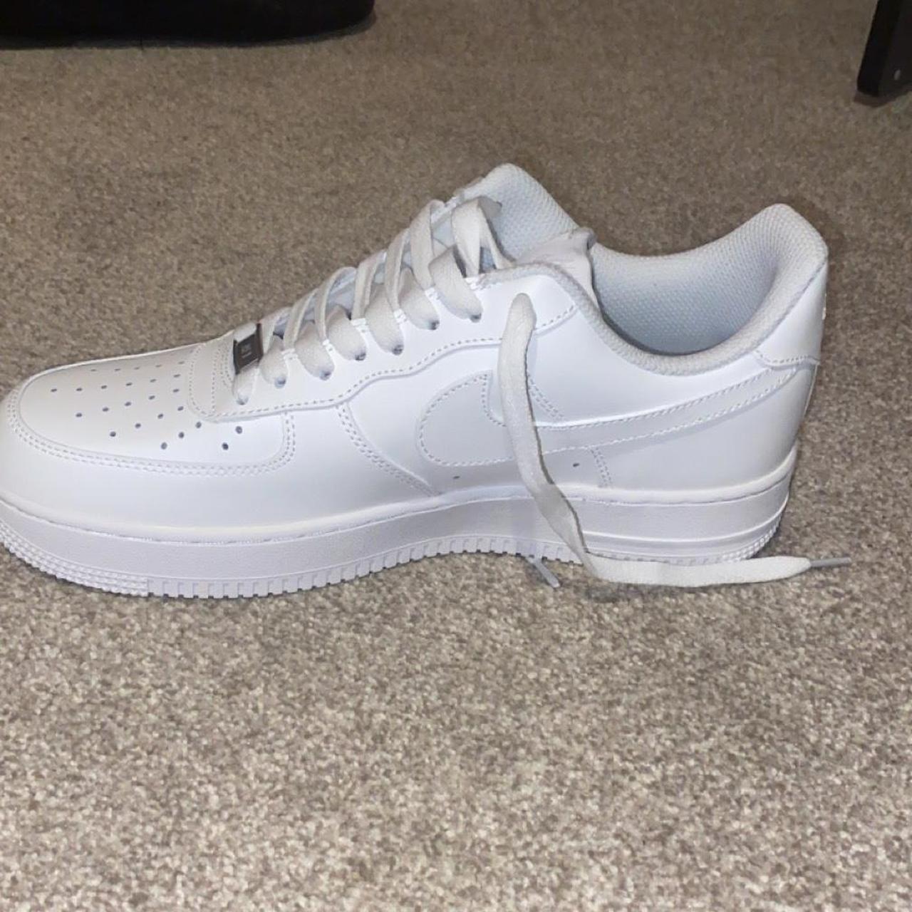 White Nike AF1s Worn a couple times Selling... - Depop