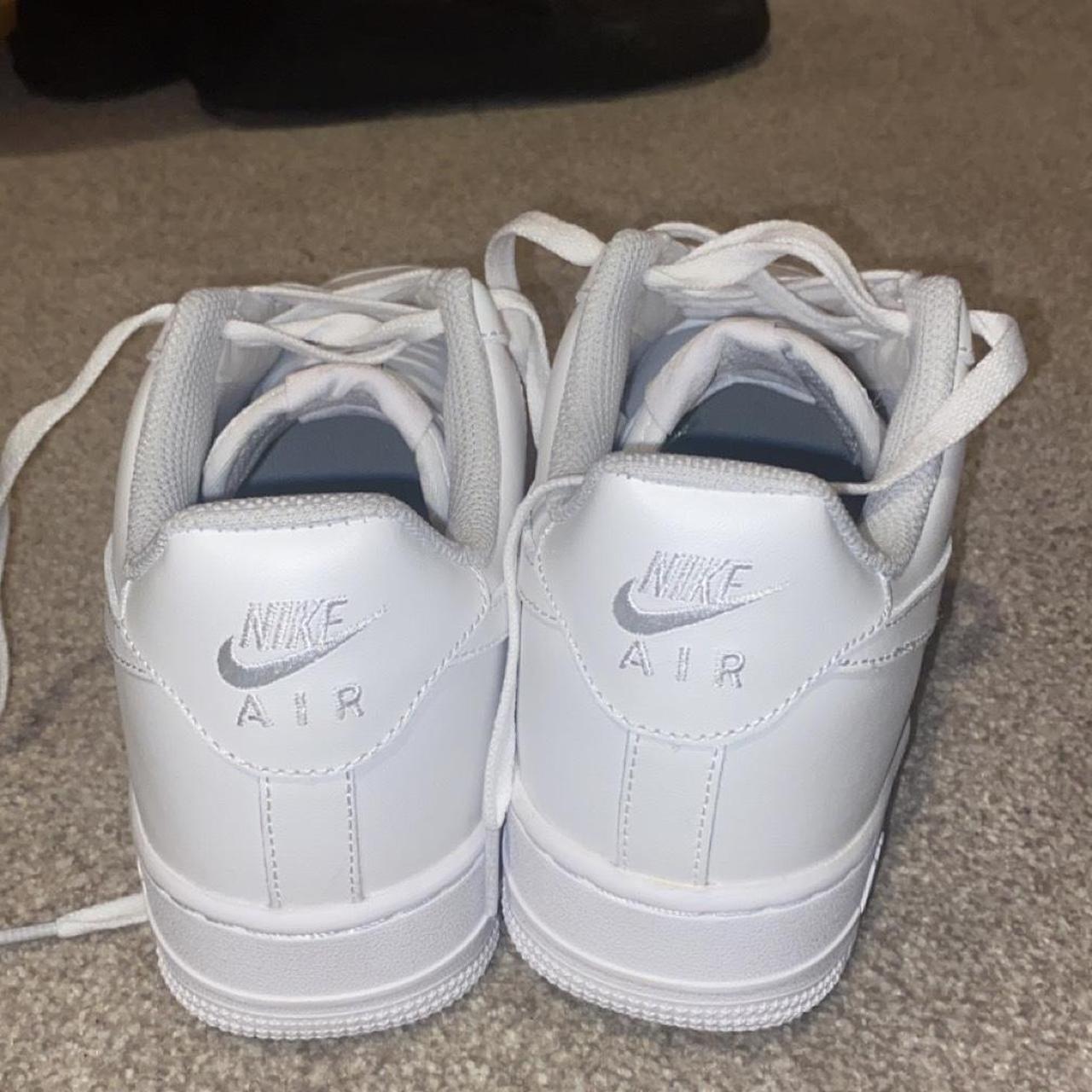 White Nike AF1s Worn a couple times Selling... - Depop