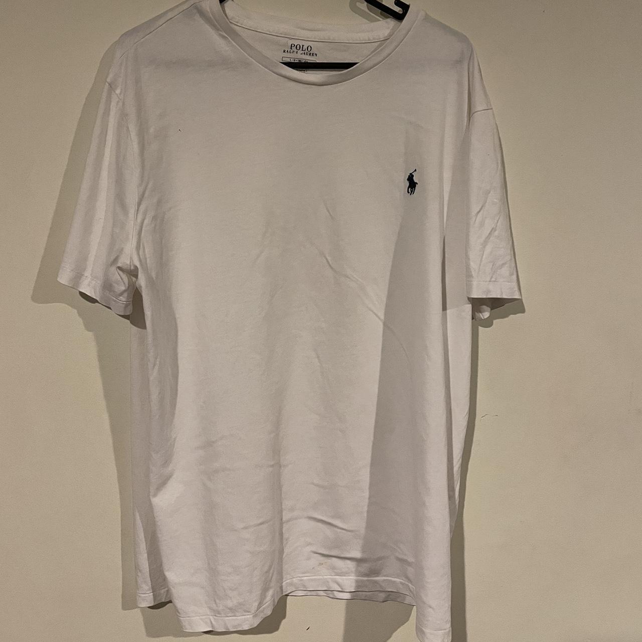 Ralph Lauren polo men’s basic white tshirt Size... - Depop