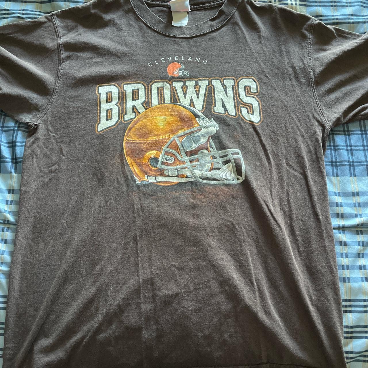 Vintage Y2K NFL Cleveland Browns shirt, tag faded... - Depop