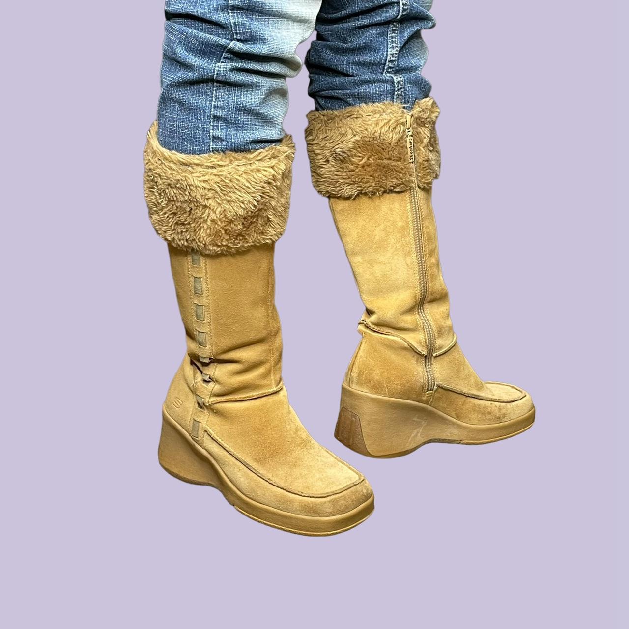 Skechers boots womens yellow discount
