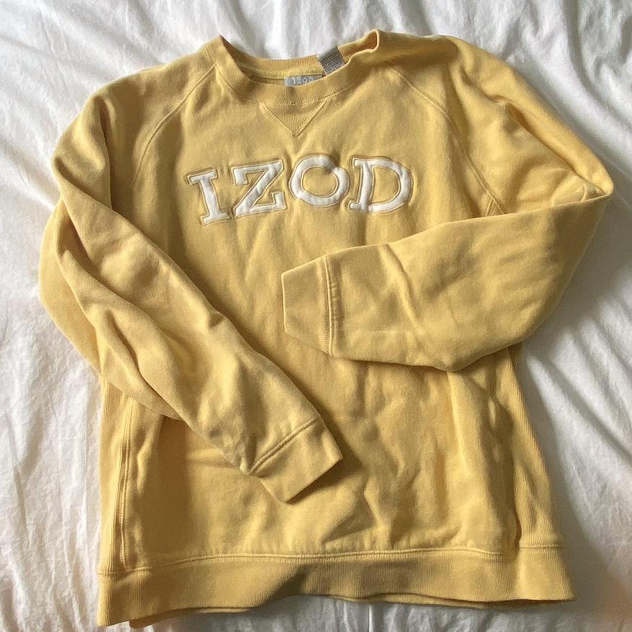 Izod hot sale yellow sweatshirt