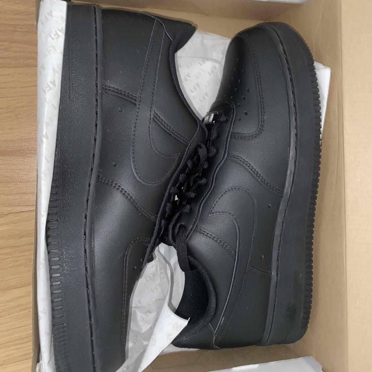 Brand New Air Force 1 07s Black Size 85 Retail Depop