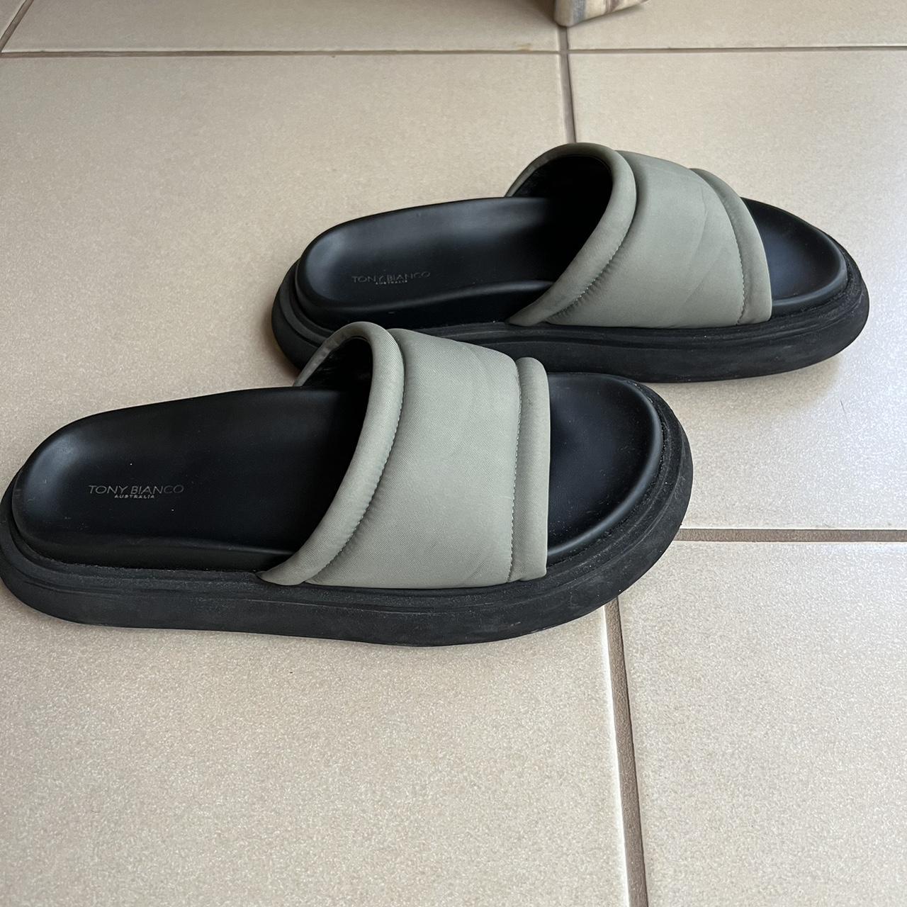 Tony Bianco slides Worn twice, in perfect... - Depop