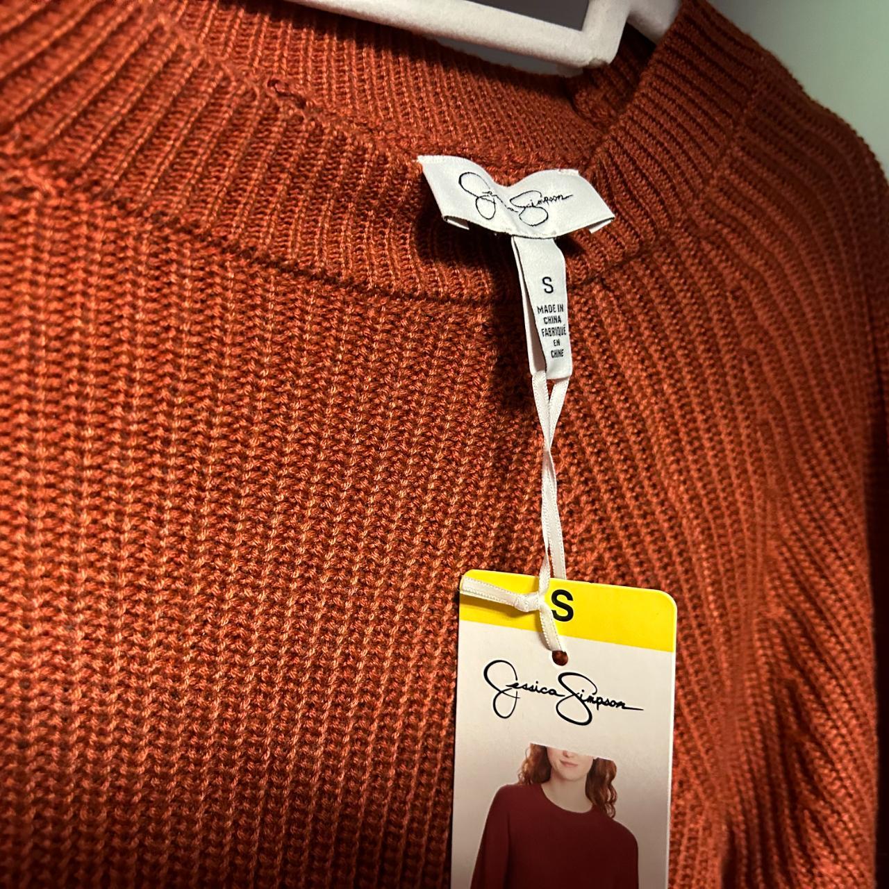 Costco Women's Brown and Orange Jumper Depop