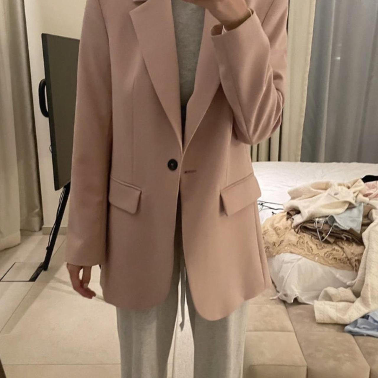 Pale pink jacket zara online