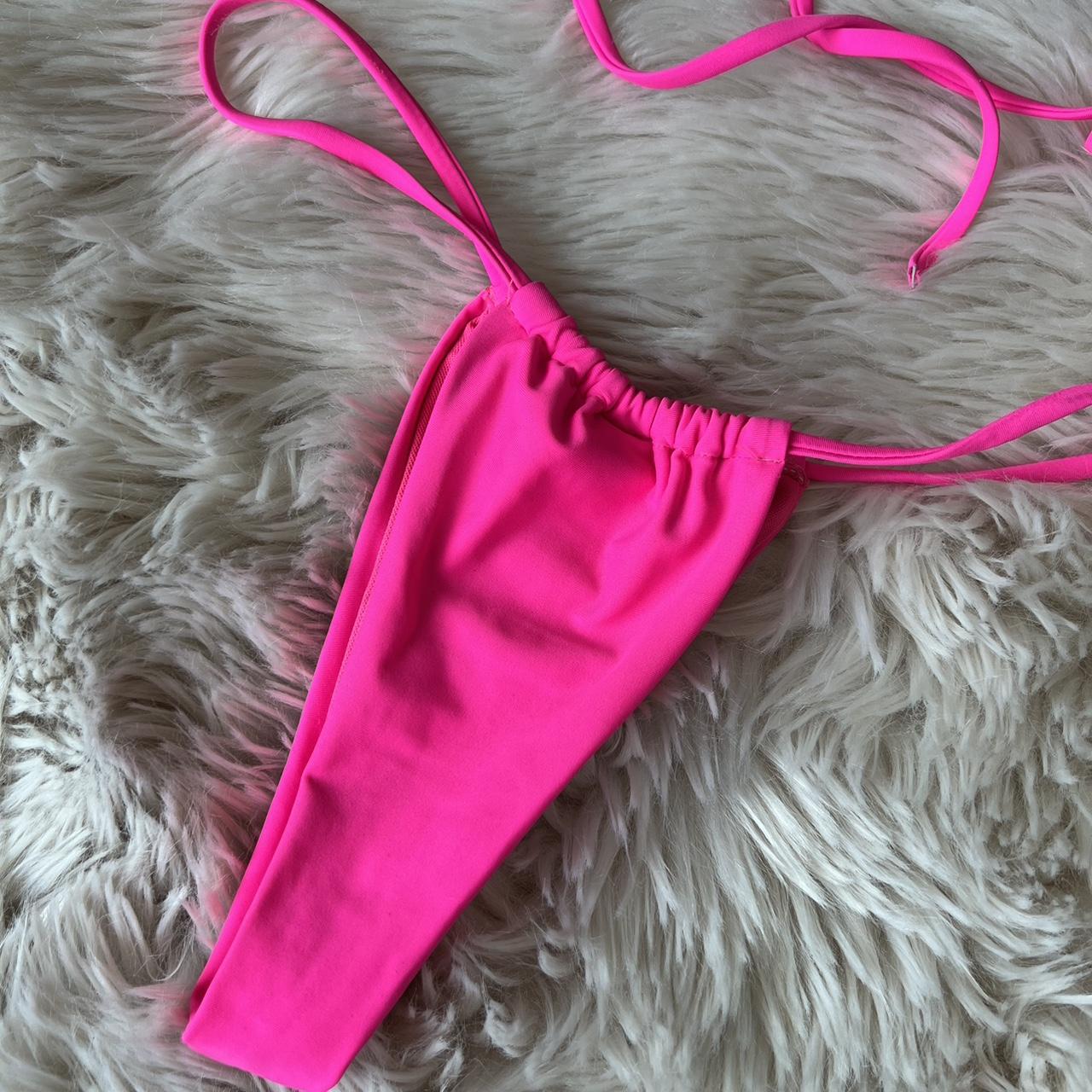 Frankies Bikinis Women's Pink Bikinisandtankinisets Depop