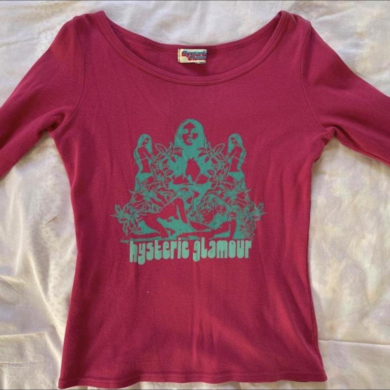 quarter sleeve hysteric glamour top! literally so | Depop