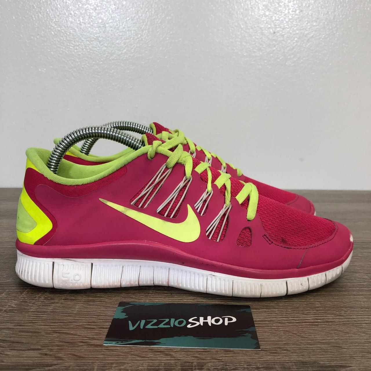 nike pink and yellow trainers